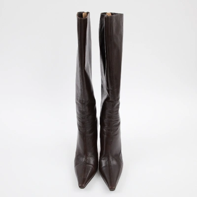 Pre-owned Jimmy Choo Black Leather Boots