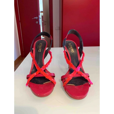 Pre-owned Iceberg Pink Leather Sandals