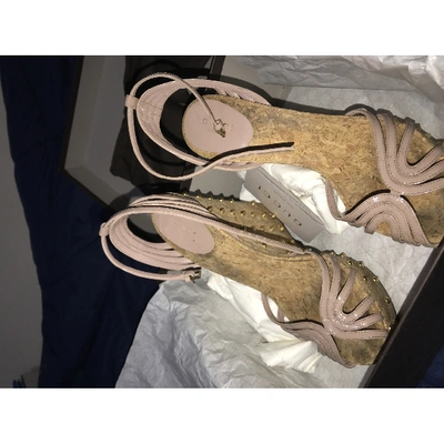 Pre-owned Gucci Leather Sandals In Multi