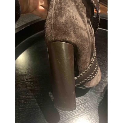 Pre-owned Tom Ford Brown Suede Ankle Boots