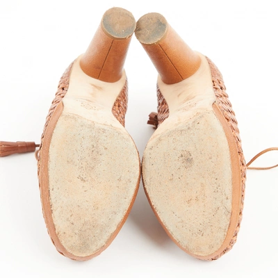 Pre-owned Nicole Farhi Leather Heels In Brown