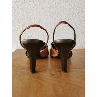 Pre-owned Chanel Multicolour Python Sandals