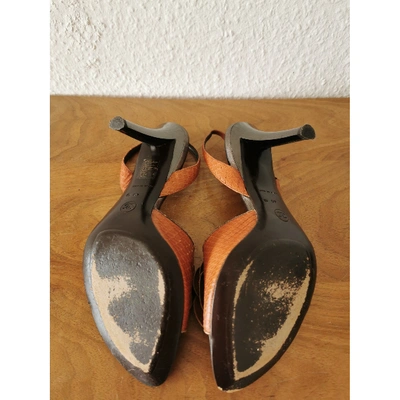 Pre-owned Chanel Multicolour Python Sandals