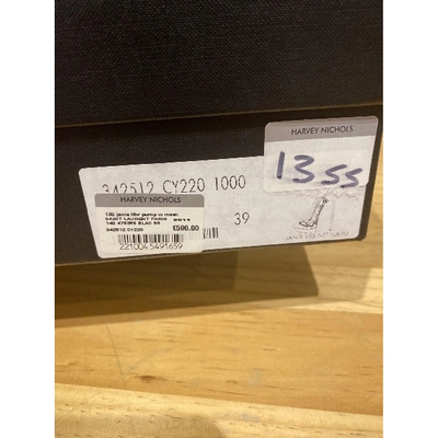 Pre-owned Saint Laurent Janis Beige Leather Heels