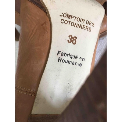 Pre-owned Comptoir Des Cotonniers Leather Heels In Beige