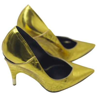 Pre-owned Tom Ford Gold Python Heels