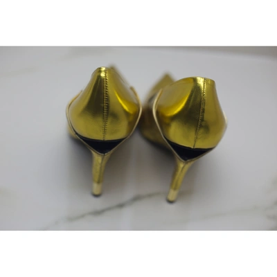 Pre-owned Tom Ford Gold Python Heels