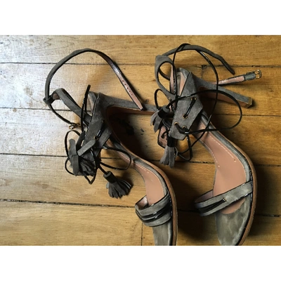 Pre-owned Vanessa Bruno Grey Leather Heels