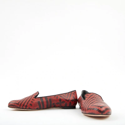 Pre-owned Alexander Mcqueen Leather Flats In Red