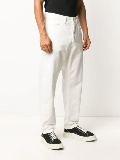 Shop Carhartt Straight-fit Trousers In White