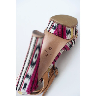 Pre-owned Carven Cloth Sandal In Multicolour