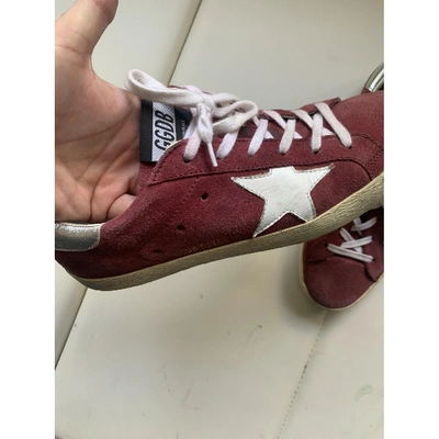 Pre-owned Golden Goose Trainers In Red