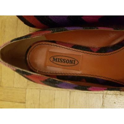 Pre-owned Missoni Multicolour Cloth Ballet Flats