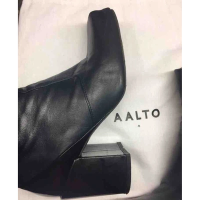 Pre-owned Aalto Leather Boots In Blue