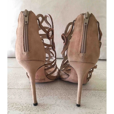 Pre-owned Jean-michel Cazabat Beige Leather Heels