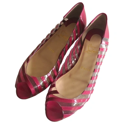 CHRISTIAN LOUBOUTIN Pre-owned Ballet Flats In Pink