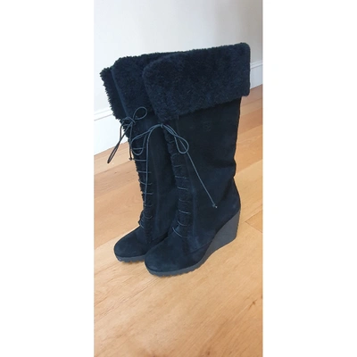 Pre-owned Fendi Boots In Black