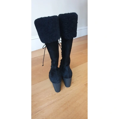 Pre-owned Fendi Boots In Black