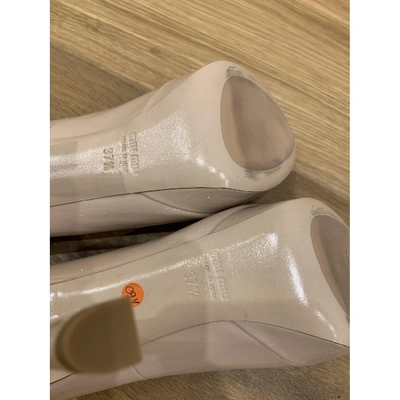 Pre-owned Miu Miu Patent Leather Heels In Pink