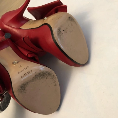Pre-owned Viktor & Rolf Leather Heels In Red