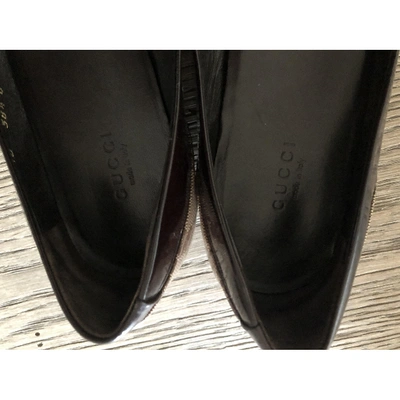 Pre-owned Gucci Patent Leather Ballet Flats
