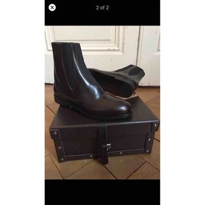 Pre-owned Alaïa Brown Leather Ankle Boots