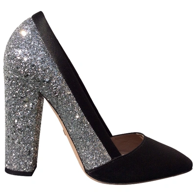 GIAMBATTISTA VALLI Pre-owned Glitter Heels In Black