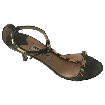 Pre-owned Jimmy Choo Leather Sandal In Green