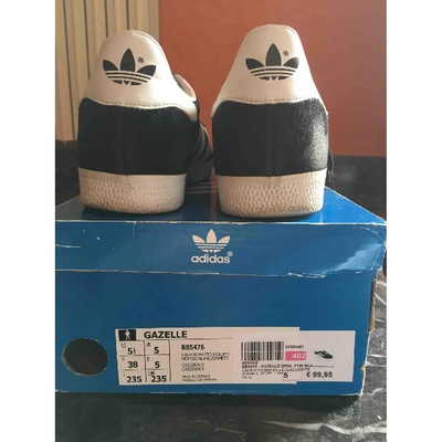 Pre-owned Adidas Originals Gazelle Trainers In Black