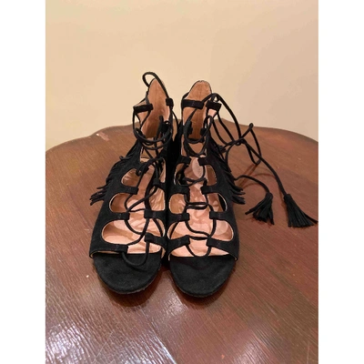 Pre-owned Sigerson Morrison Black Suede Sandals