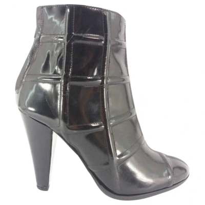 Pre-owned Rodolphe Menudier Black Patent Leather Boots