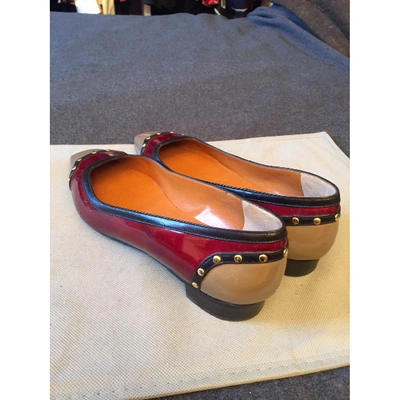 Pre-owned Charles Jourdan Patent Leather Ballet Flats In Multicolour