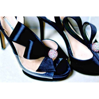 Pre-owned Nicholas Kirkwood Black Cloth Sandals