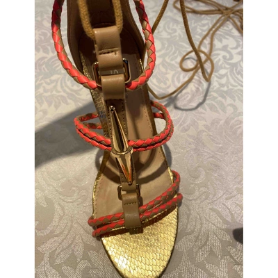 Pre-owned Kurt Geiger Leather Sandal In Beige