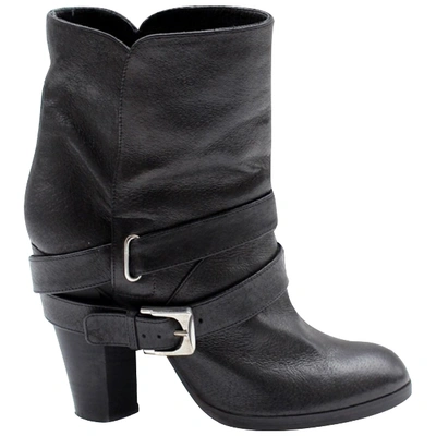 Pre-owned Marc Jacobs Black Leather Ankle Boots