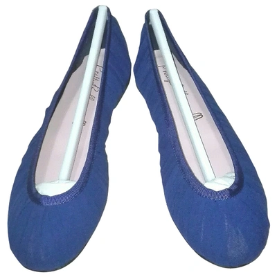 Pre-owned Pretty Ballerinas Cloth Ballet Flats In Blue