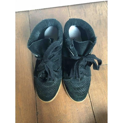 Pre-owned Isabel Marant Black Suede Trainers