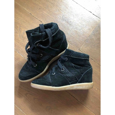 Pre-owned Isabel Marant Black Suede Trainers