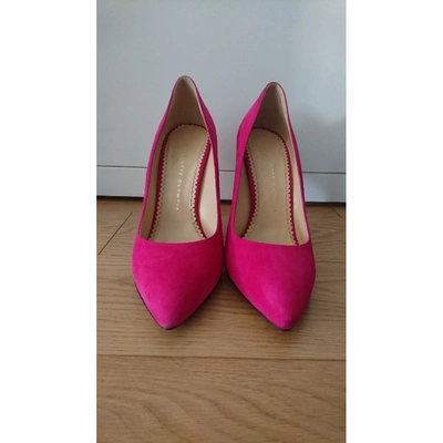 Pre-owned Charlotte Olympia Leather Heels In Pink