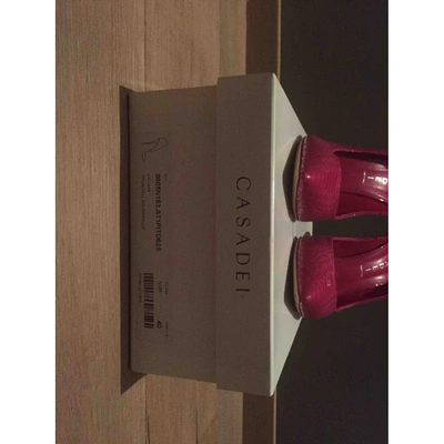 Pre-owned Casadei Leather Heels