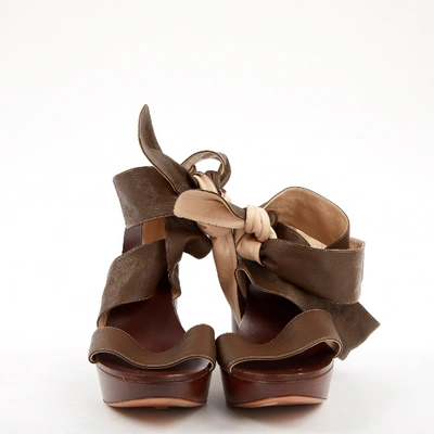 Pre-owned Chloé Leather Sandals In Brown