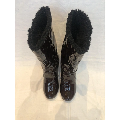 MARC JACOBS Pre-owned Patent Leather Boots In Brown