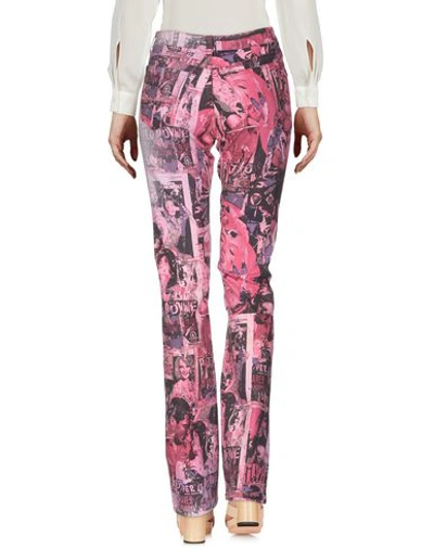 Shop Angelo Marani Casual Pants In Fuchsia