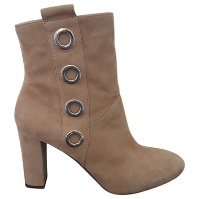 Pre-owned Twinset Beige Leather Boots