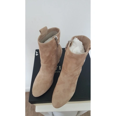 Pre-owned Twinset Beige Leather Boots