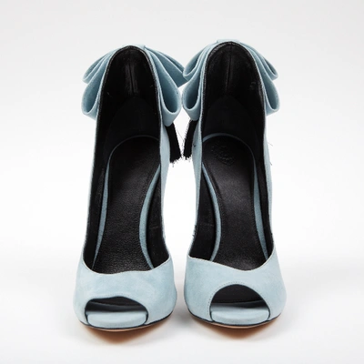 Pre-owned Aleksander Siradekian Blue Suede Heels