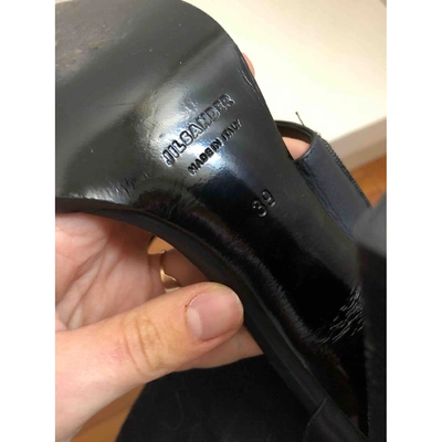 Pre-owned Jil Sander Leather Heels In Black