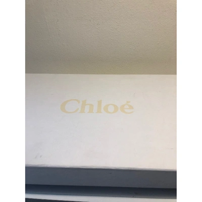 Pre-owned Chloé Vinny Brown Rubber Boots