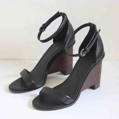 Pre-owned Tibi Leather Sandals In Black
