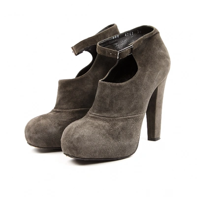 Pre-owned Nina Ricci Ankle Boots In Grey